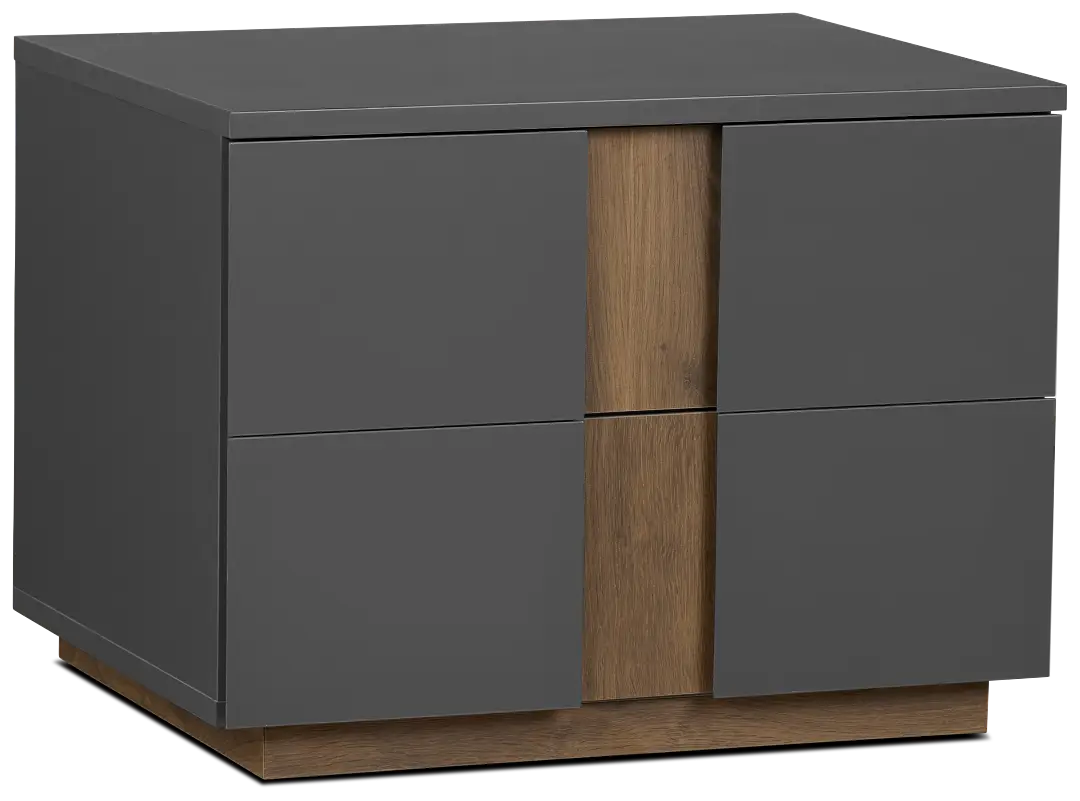 Brasilia Gray 2-drawer Nightstand Brasilia Gray 2-drawer Nightstand