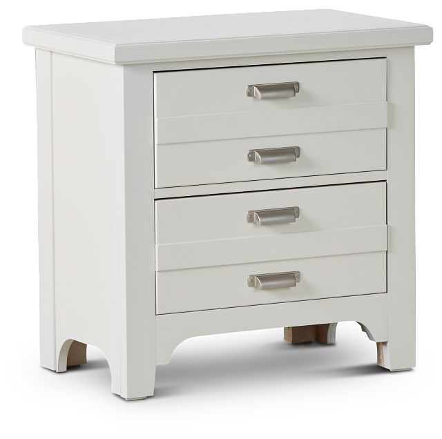 Bungalow Ivory 2-drawer Nightstand (1)