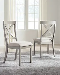 Parellen Gray Upholstered Side Chair