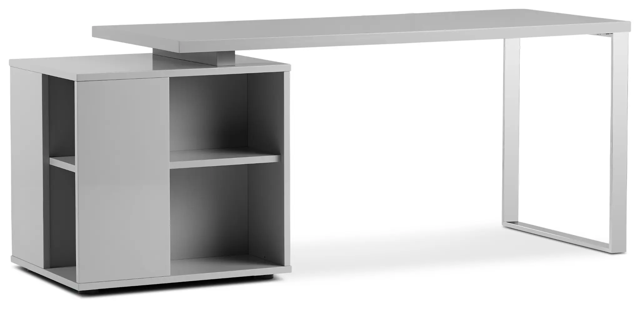 Vancouver Gray Storage Desk Vancouver Gray Storage Desk