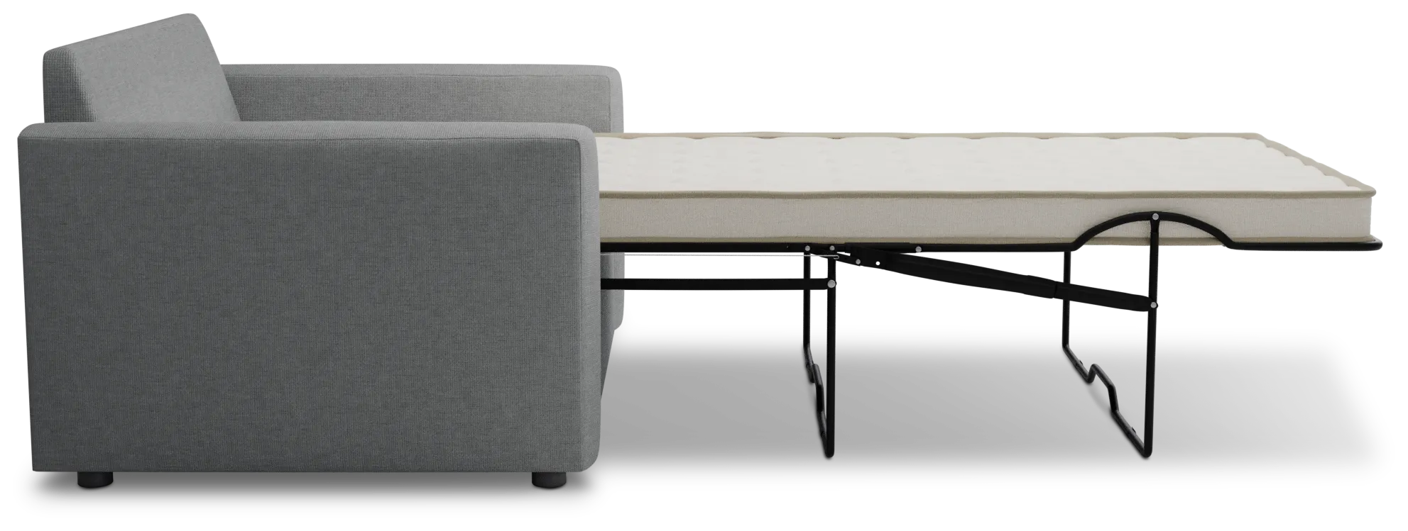 Siesta Suave Gray Fabric Innerspring Sleeper