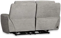 Bennett Gray Fabric Power Reclining Loveseat