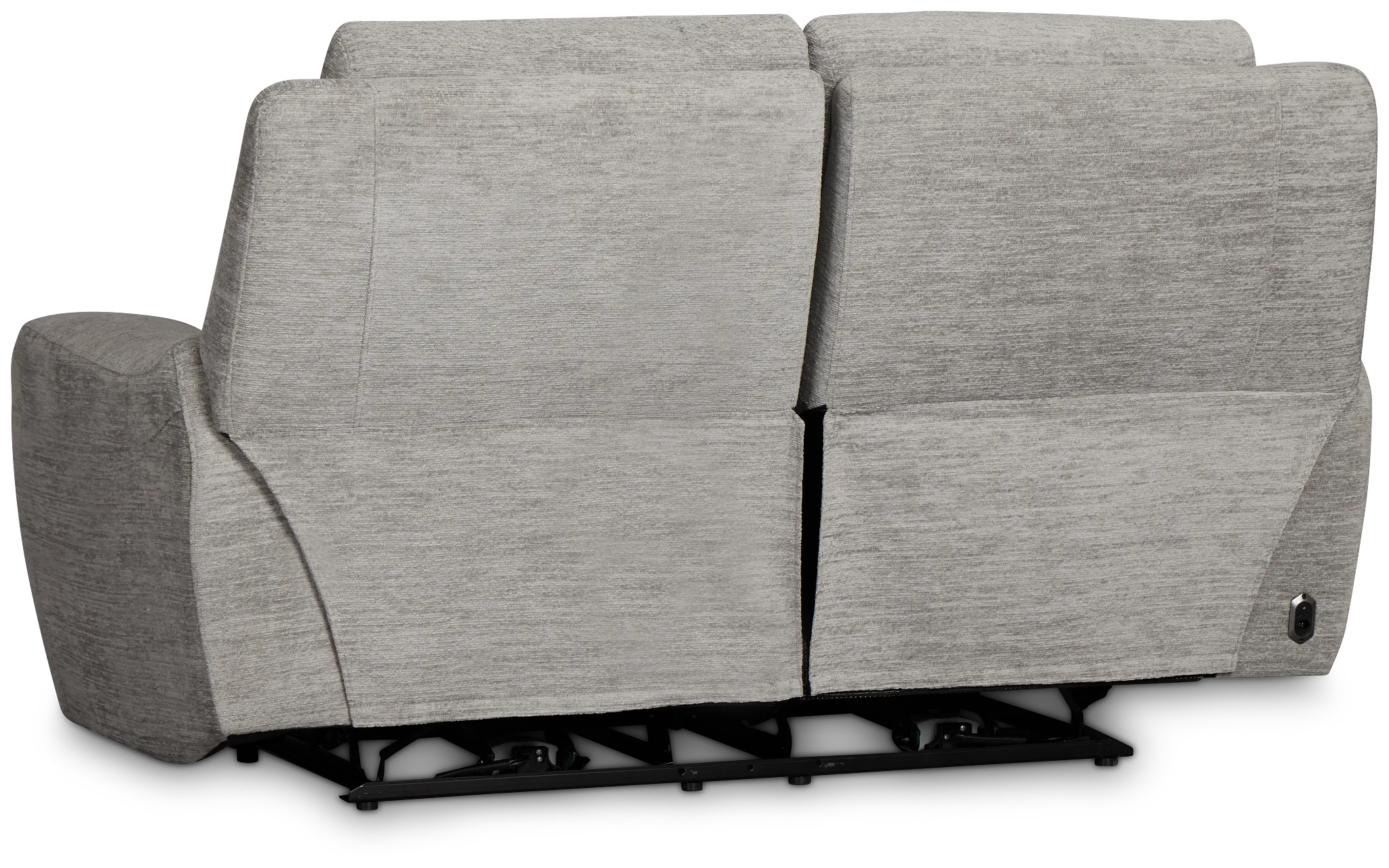 Bennett Gray Fabric Power Reclining Loveseat