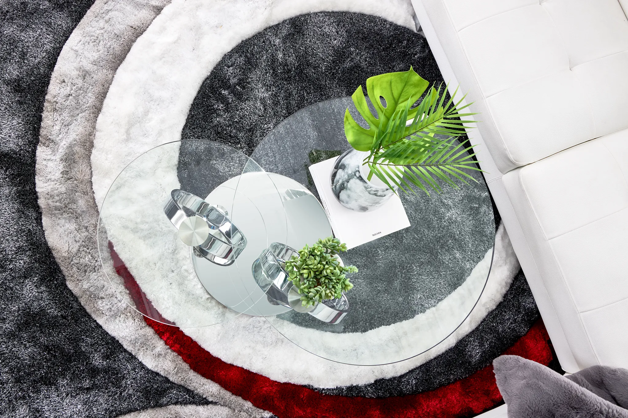 Dalston Glass Round Coffee Table