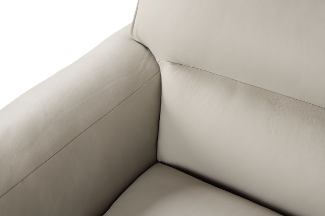 Blanca Gray Leather 5-piece Modular Sectional