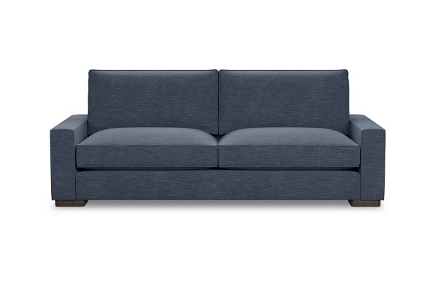 Edgewater Elevation Dark Blue 96" Sofa W/ 2 Cushions