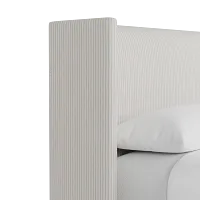 Captiva Lucy Light Beige 48" Upholstered Shelter Bed