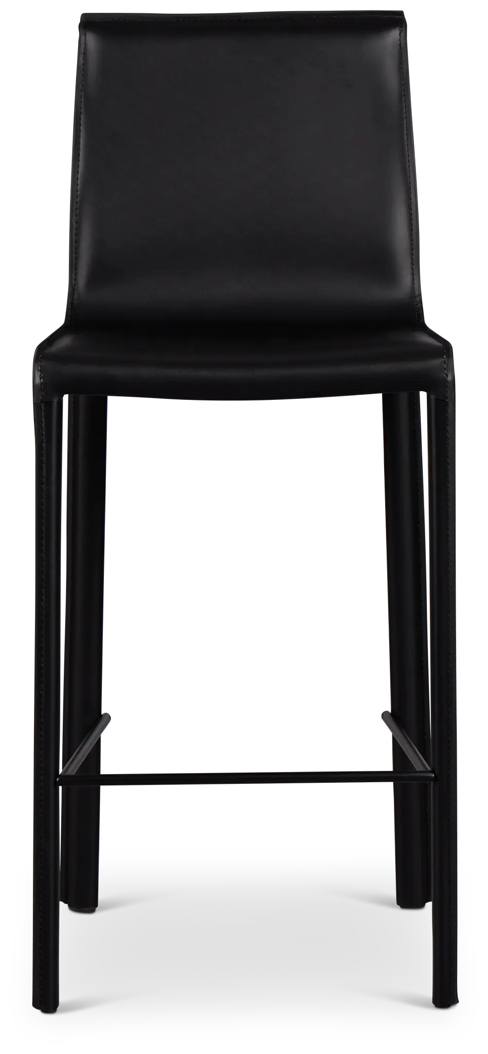 Lugo Black 27" Upholstered Barstool Lugo Black 27" Upholstered Barstool