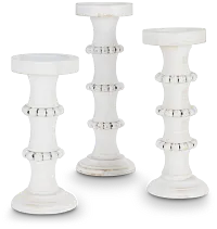 Brock White 11" Candle Holder