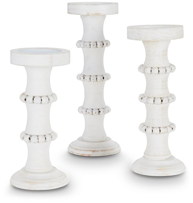 Brock White 11" Candle Holder