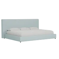 Grayton Elite Light Blue 54" Upholstered Platform Bed