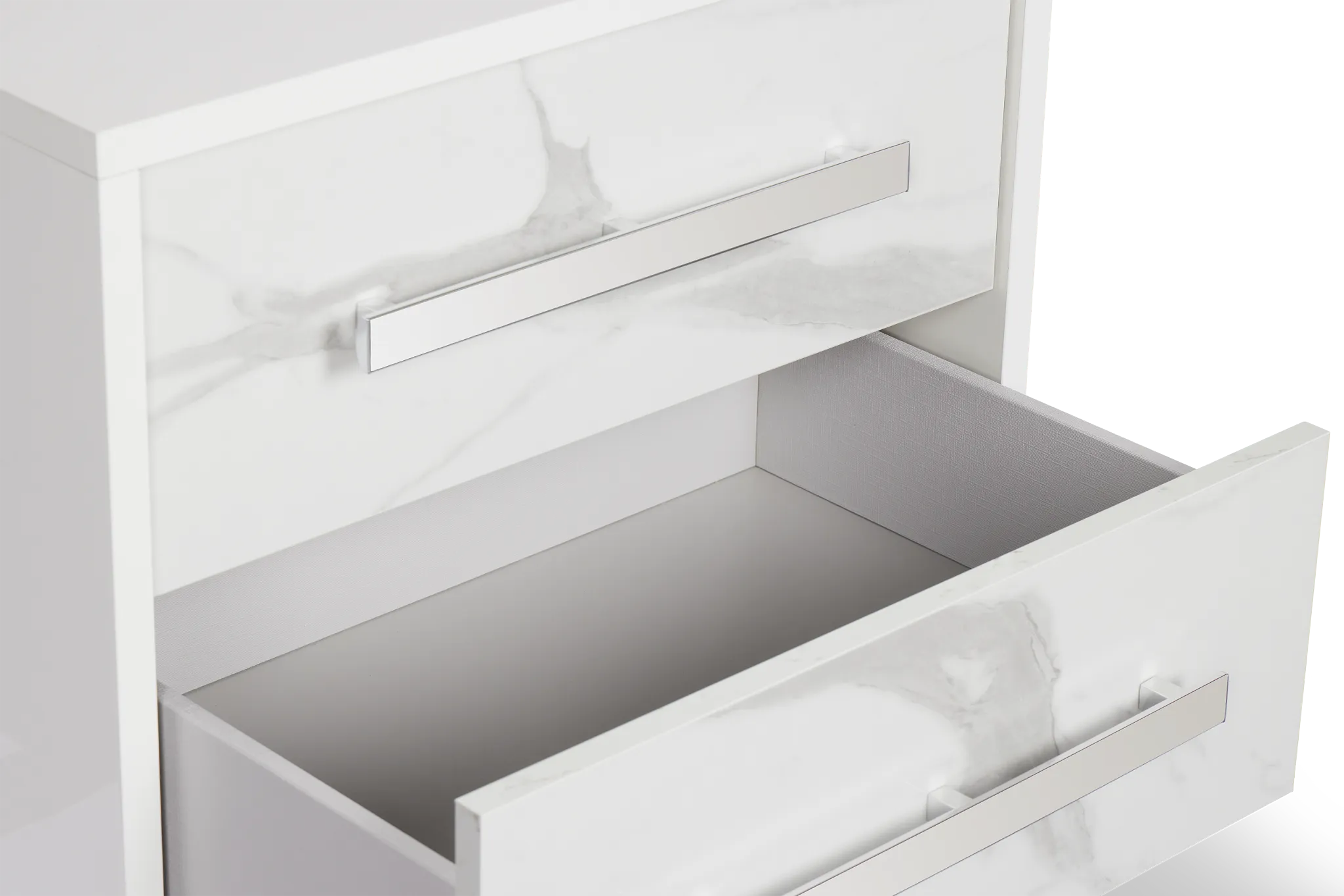 Modena White Nightstand