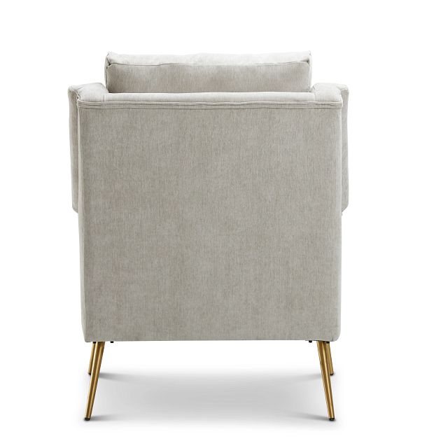 Cambridge Light Gray Velvet Accent Chair