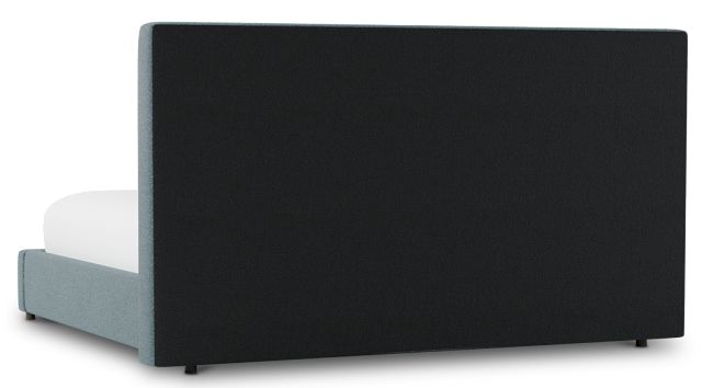 Grayton Sutton Blue 54" Upholstered Platform Bed
