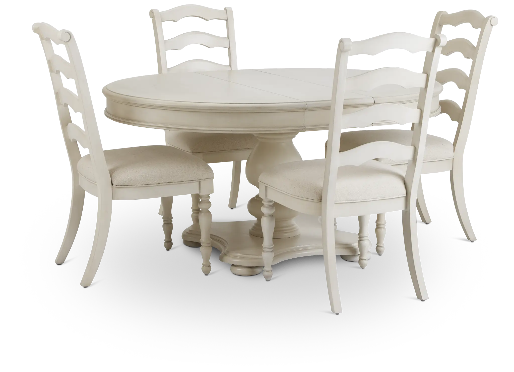 Savannah Ivory Round Table & 4 Chairs Savannah Ivory Round Table & 4 Chairs