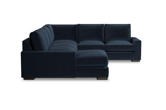 Edgewater Joya Dark Blue Medium Left Chaise Sectional