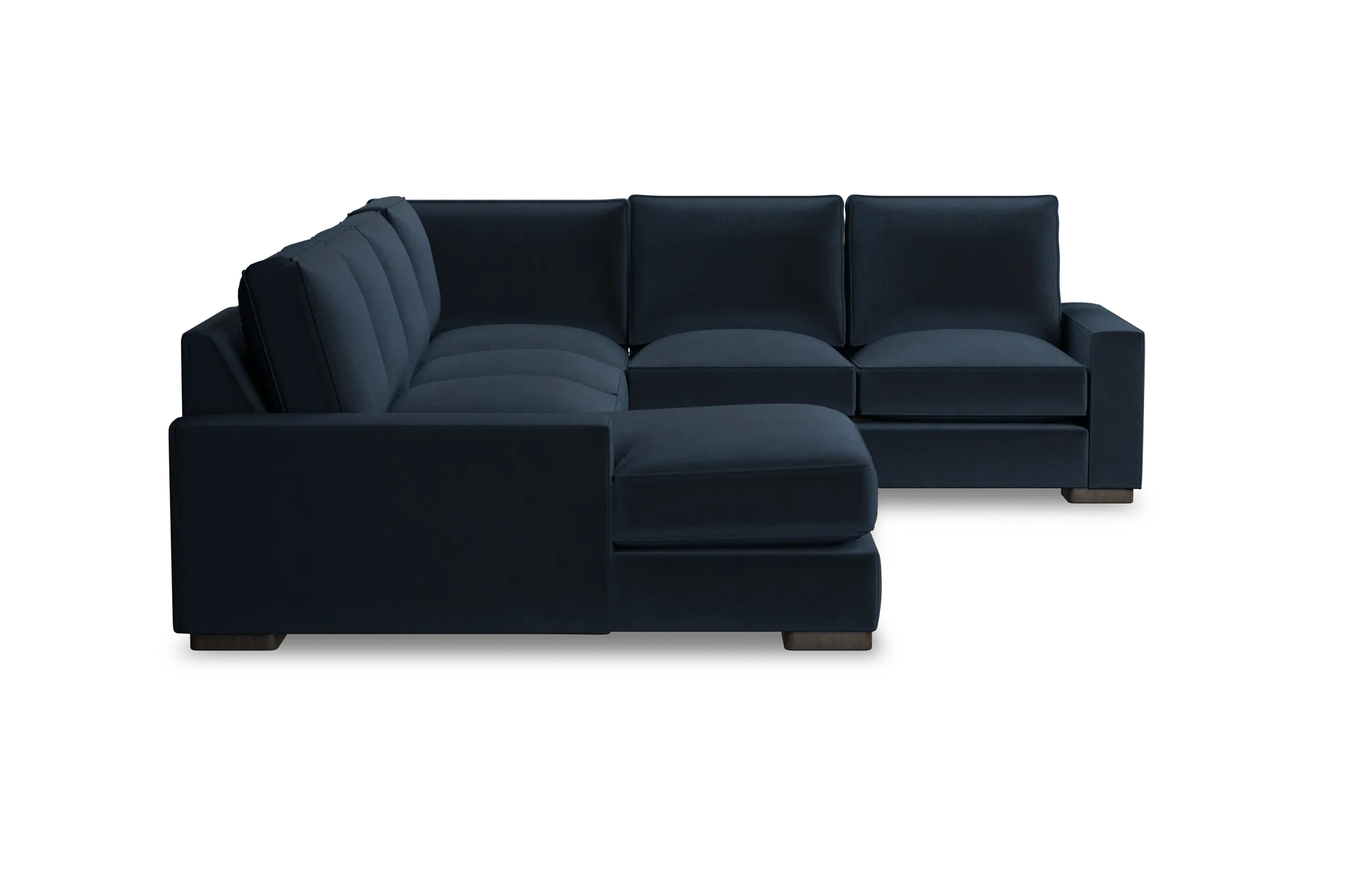 Edgewater Joya Dark Blue Medium Left Chaise Sectional