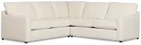 Tate Light Beige Fabric Medium 2-arm Right Cooling Memory Foam Sleeper Sec