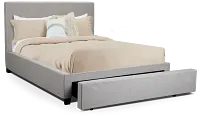 Monica Light Gray Uph Platform Storage Bed