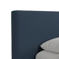 Grayton Maguire Blue 44" Upholstered Platform Bed