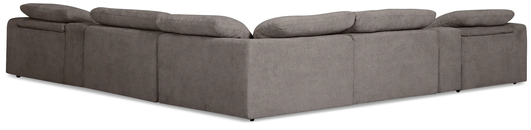 Drift Dark Gray Fabric Large Dual Power Reclining Two-arm Sectional