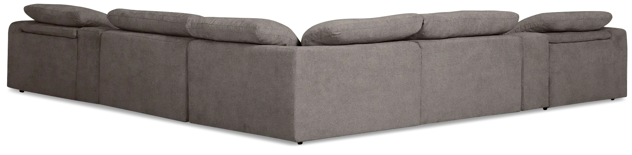 Drift Dark Gray Fabric Large Dual Power Reclining Two-arm Sectional Drift Dark Gray Fabric Large Dual Power Reclining Two-arm Sectional