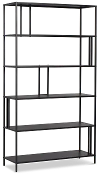 Meggie Black Bookcase