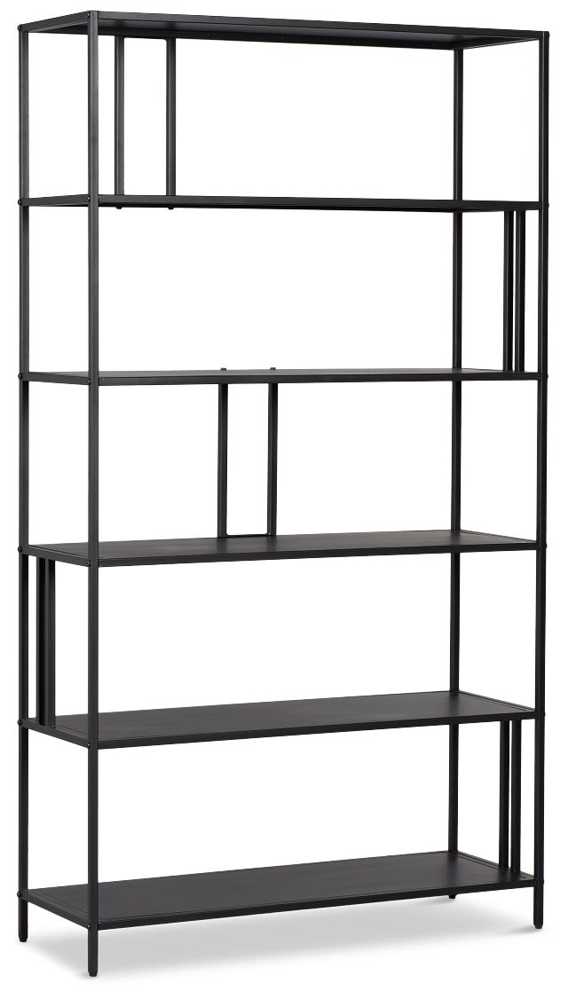 Meggie Black Bookcase