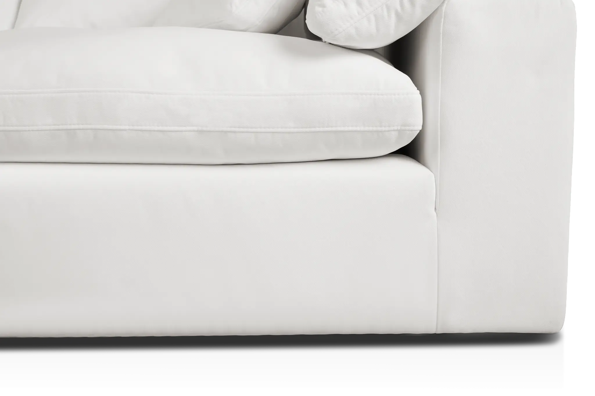 Nixon White Fabric 4-piece Modular Sectional Nixon White Fabric 4-piece Modular Sectional