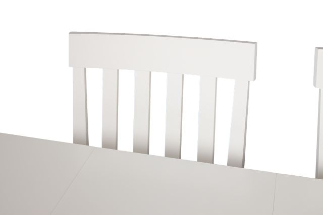 Nantucket Two-tone White Trestle Table & 4 White Chairs