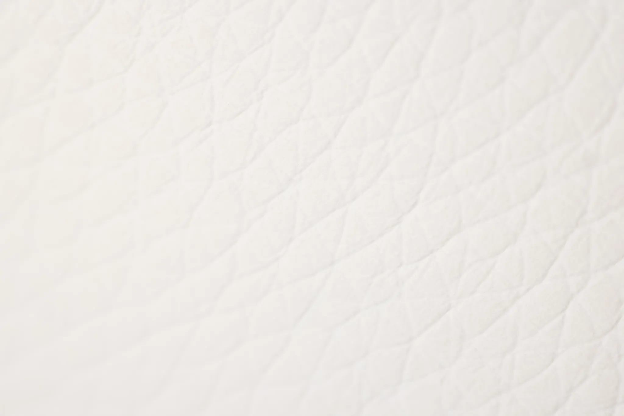 Blanca White Leather Ottoman