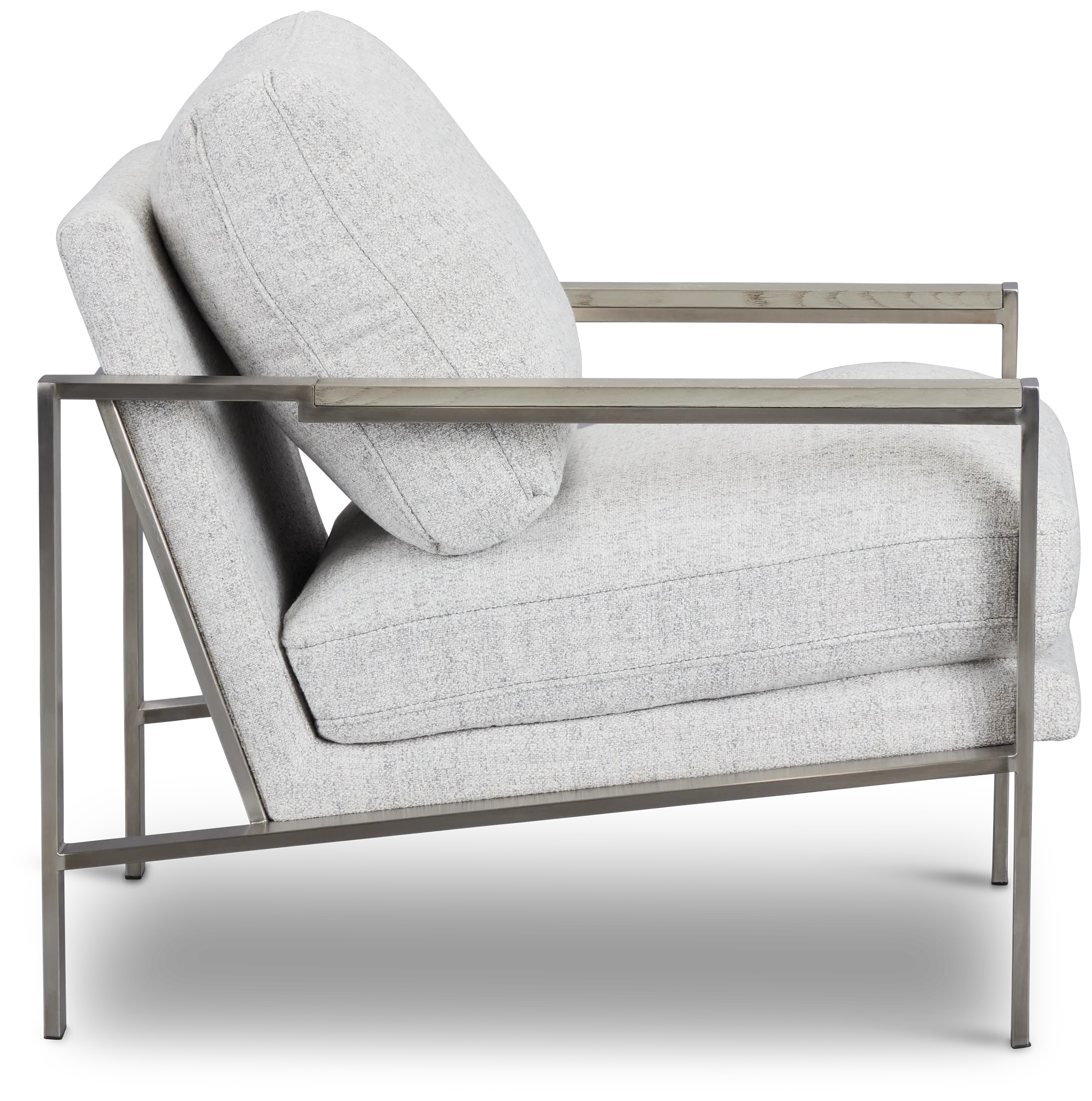 Wyatt Light Gray Fabric Accent Chair