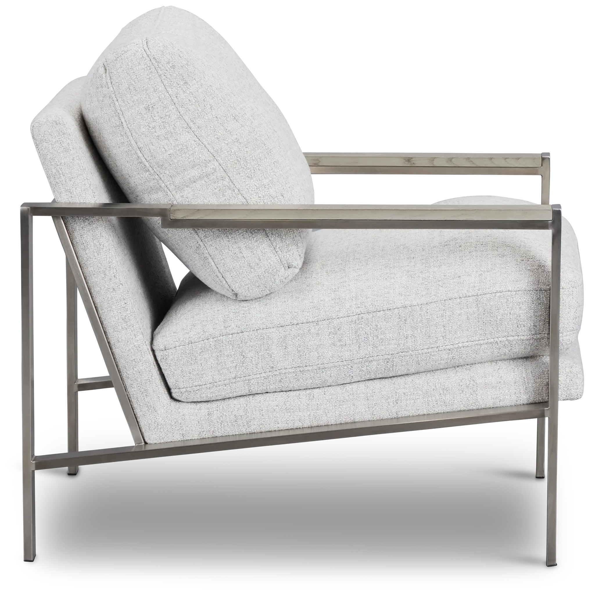 Wyatt Light Gray Fabric Accent Chair Wyatt Light Gray Fabric Accent Chair