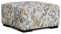 Wellstone Gray Fabric Cocktail Ottoman