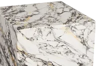 Sebbie White Square End Table