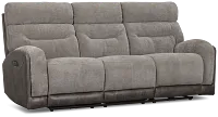 Travis Gray Fabric Power Reclining Sofa