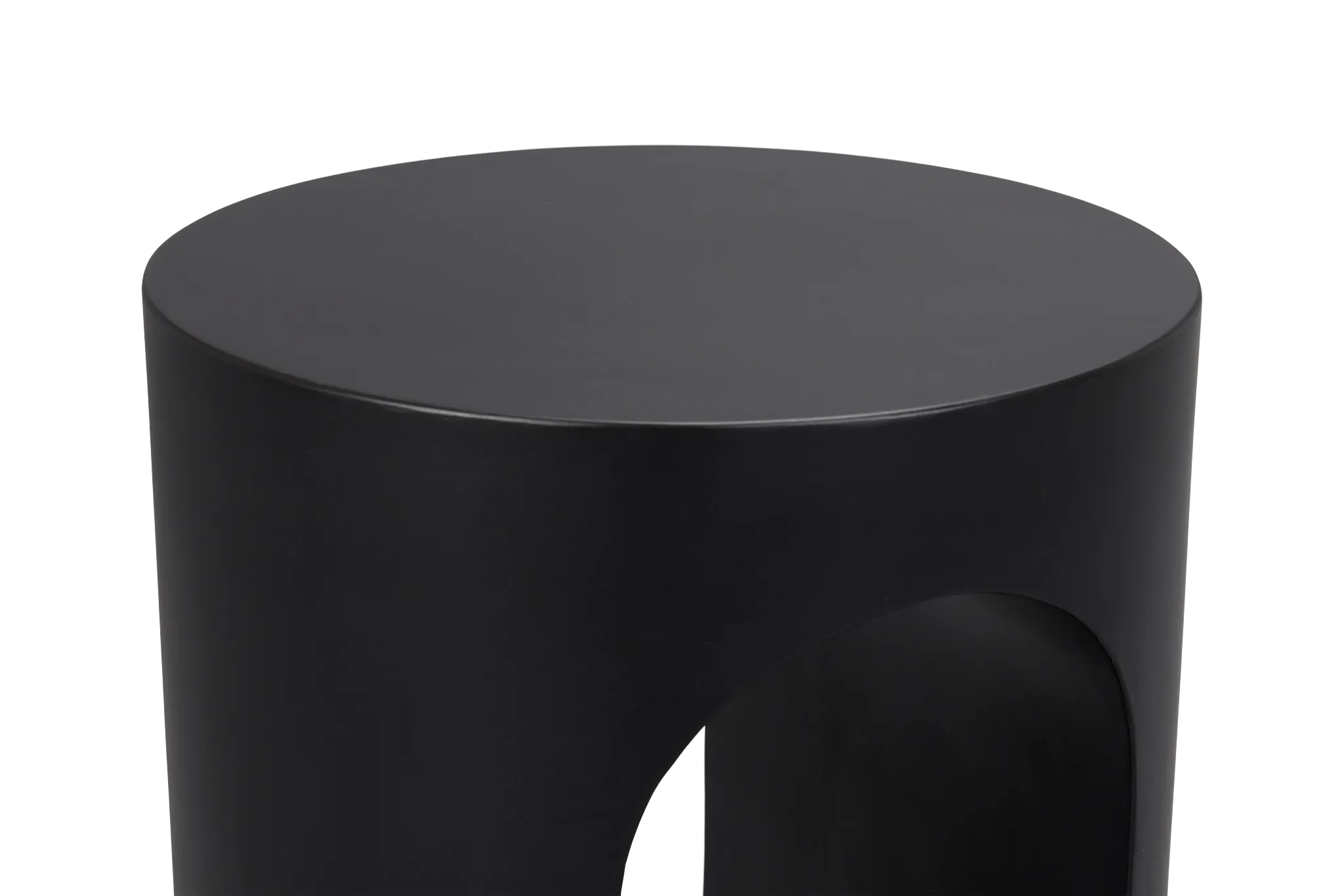 Kylani Black Round End Table