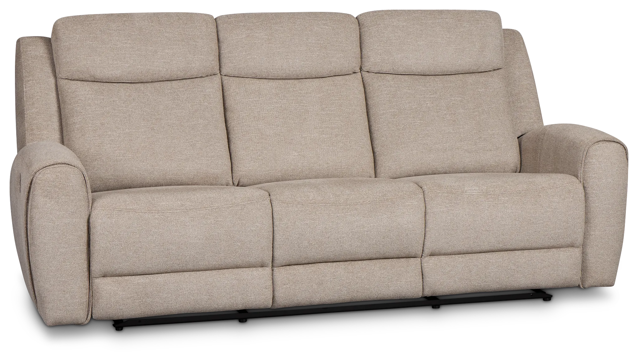 Walker Beige Fabric Reclining Sofa