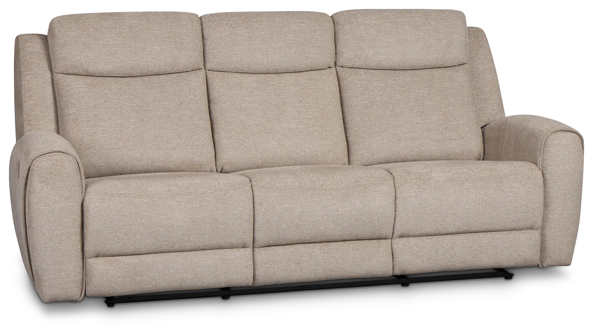 Walker Beige Fabric Reclining Sofa Walker Beige Fabric Reclining Sofa
