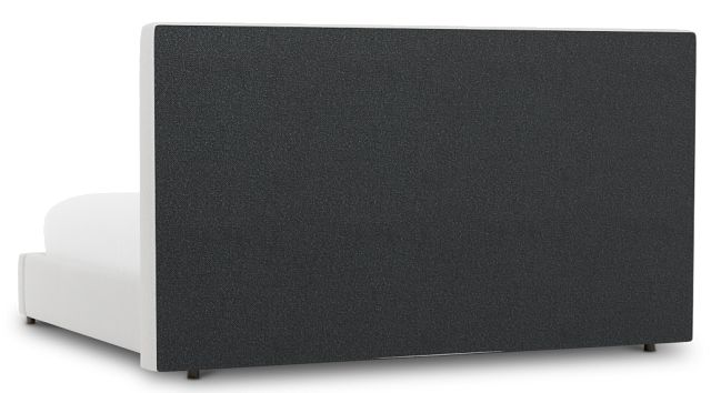 Grayton Delray Pewter 54" Upholstered Platform Bed