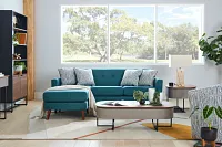 Harlan Gray Round End Table