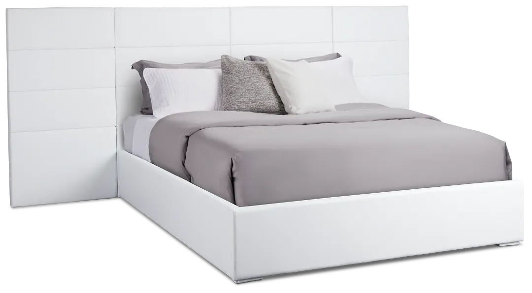 Doral White Uph Spread Bed