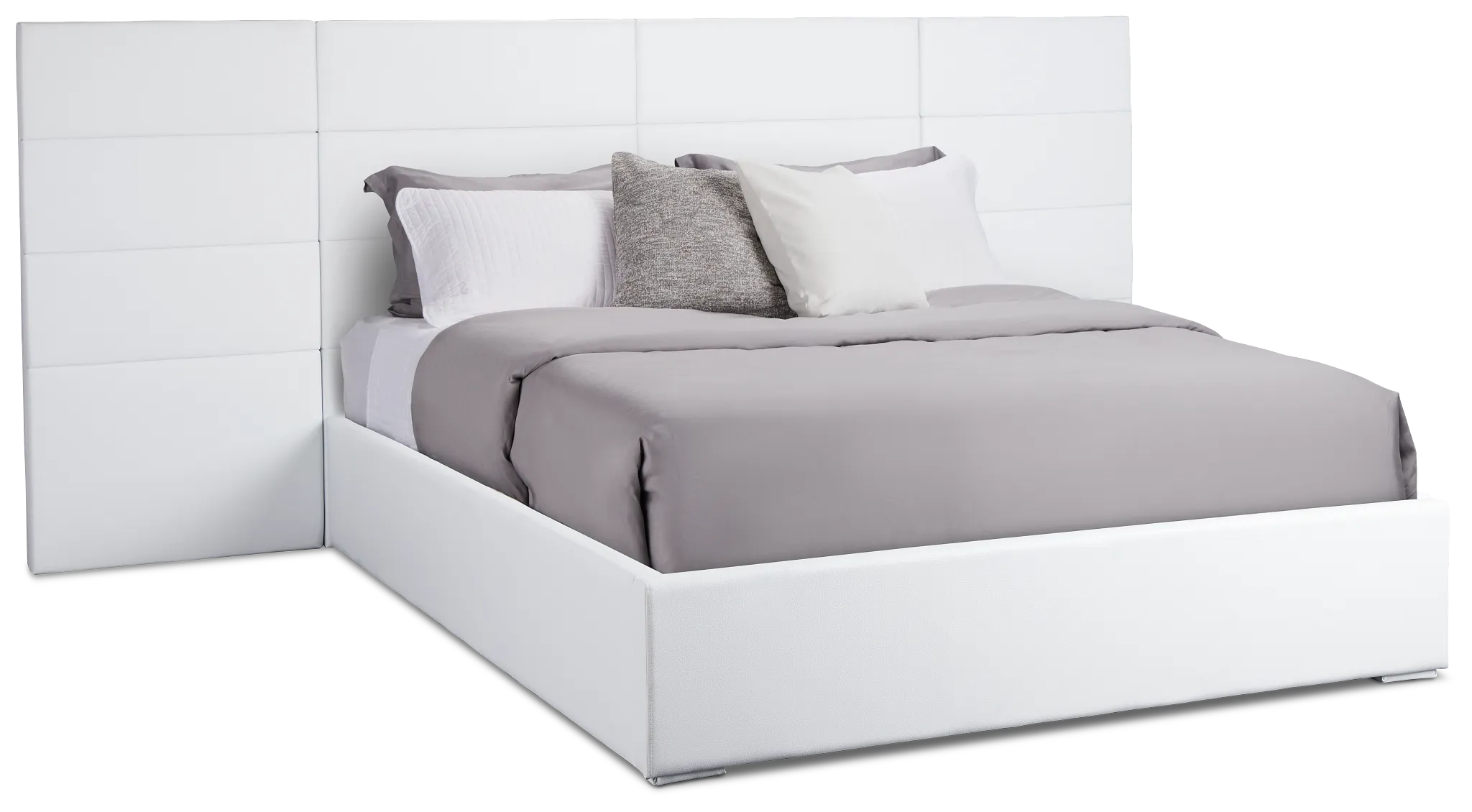 Doral White Uph Spread Bed