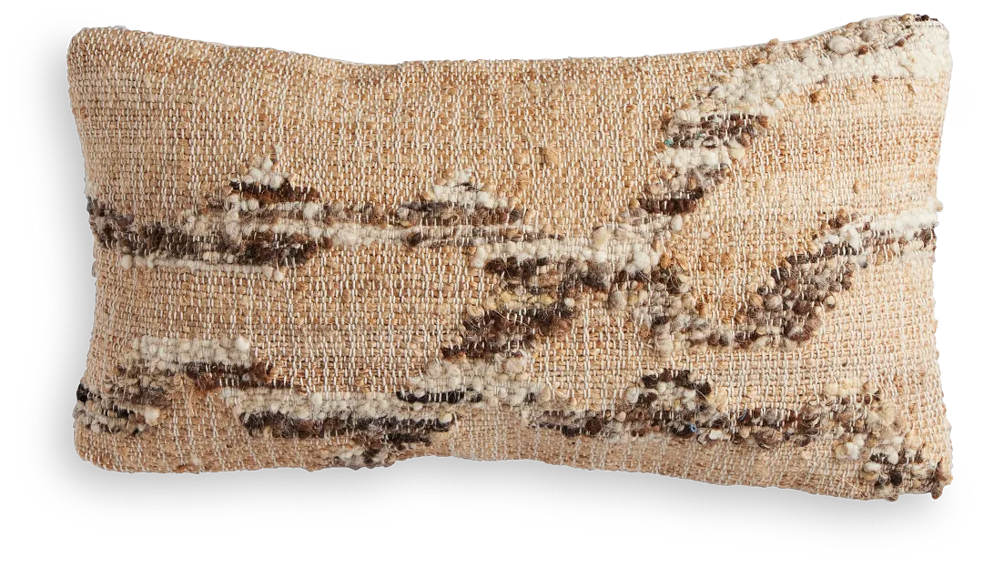 Greb Light Brown Lumbar Accent Pillow