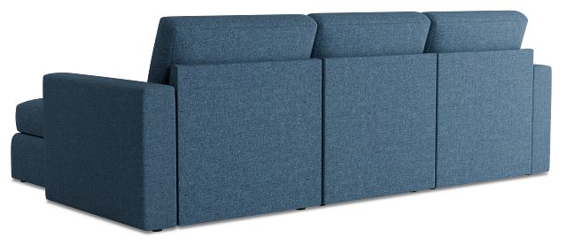 Citymod Blue Fabric Small Right Chaise Sectional