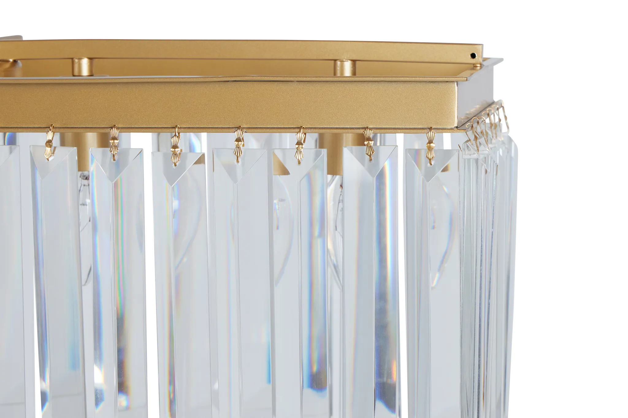 Audrey Gold Rect Chandelier