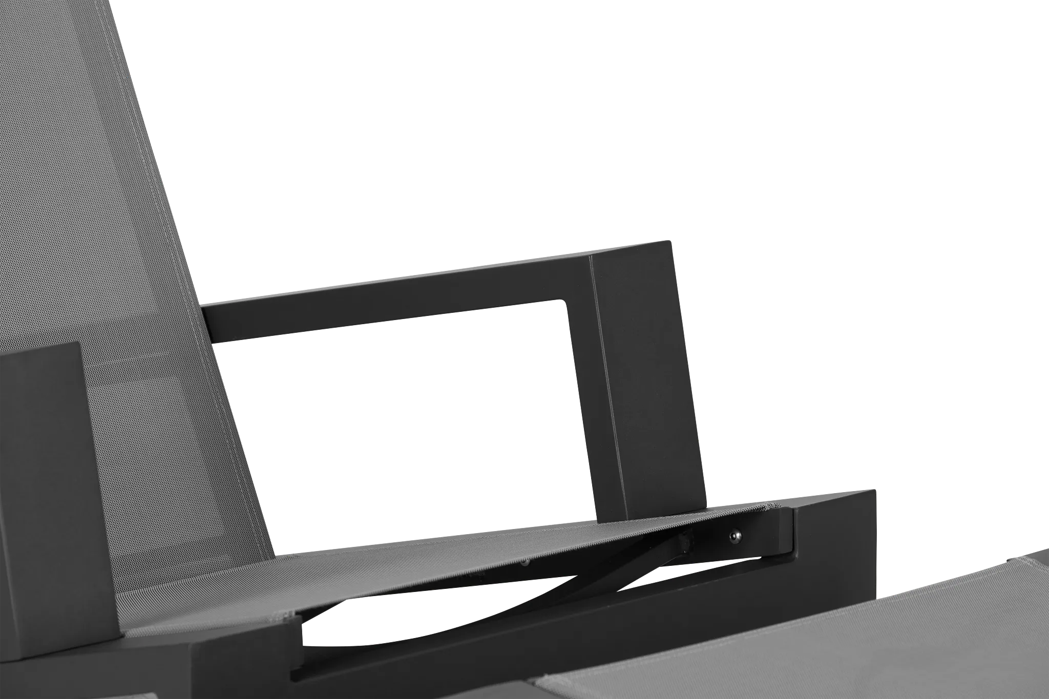 Linear Dark Gray Chair & Otto