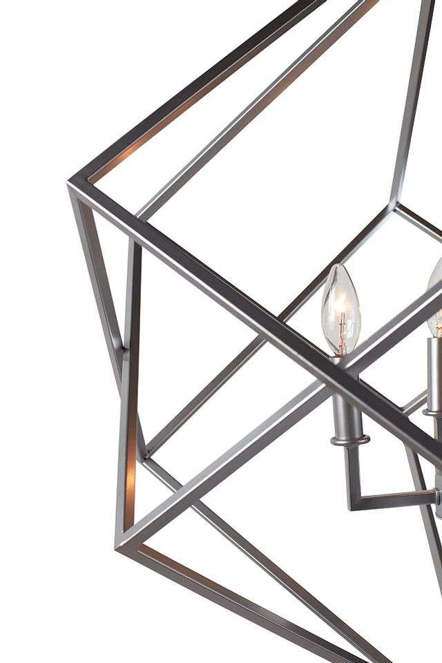Cage Silver Chandelier (2)