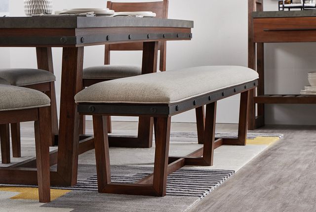 Forge Dark Tone Dining Bench