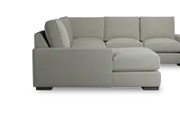 Edgewater Delray Pewter Medium Left Chaise Sectional